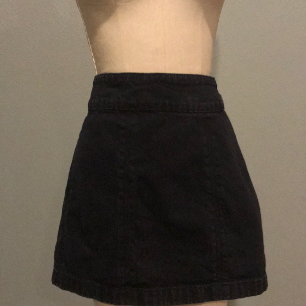 Denim mini skirt